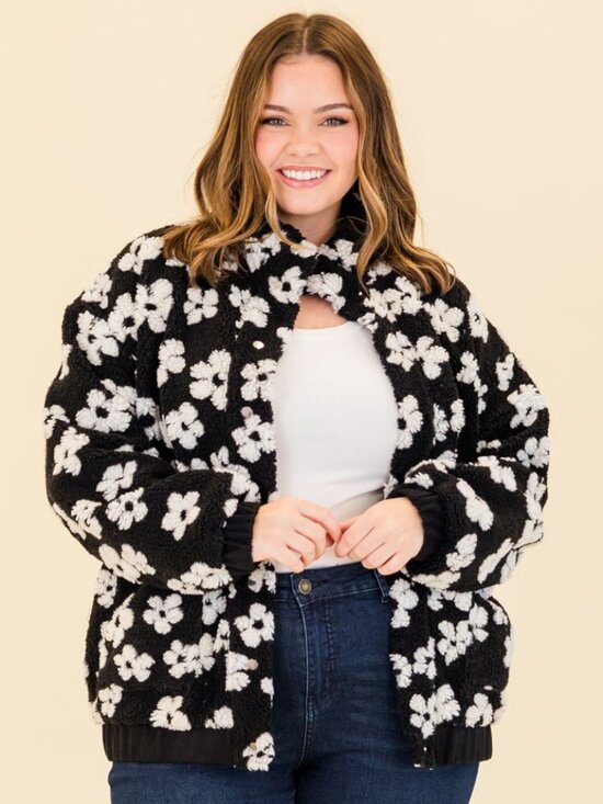 Chic Soul Jackets & Blazers - CHIC SOUL I NEW Black Floral Jacket
